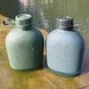 1L Frasco de água de água de esportes ao ar livre garrafa de água de acampamento com garrafa de cantina de bolsa Camping Caminhadas Sobrevivência Beber Chaleira 201221