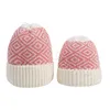 Beanie genitore-figlio 8 colori inverno caldo per bambini adulti berretti lavorati a maglia berretti sportivi all'aria aperta cappelli di lana scozzese CYZ2860