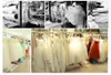 2022 Einfaches langes A-Linien-Hochzeitskleid für die Braut, volle Ärmel, V-Ausschnitt, Brautkleider, sexy, vorne geteilt, Vestidos de Novia, lange Boho-Strandkleider DD