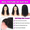 Deep Wave Curly 13x4 Lace Frontal Wigs Brazilian Virgin Human Hair 360 Full Lace Wigs for Women Natural Color