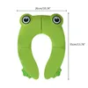Foldable Cute Cartoon Frog Potty Training Toilet Seat Cover Non-toxic polypropylene Non Slip Easy to Clean Pads for Kids LJ201110