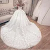 Immagine reale Vestido De Novia con spalle scoperte Abito da ballo lungo fino al pavimento Abito da sposa Sweep Train Abiti da sposa in pizzo bianco avorio