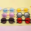 Fashion Steampunk Kids Children Sunglasses Retro Round Sun Glasses for Boys Girls Brand Circle Glasses Eyeglasses UV4001