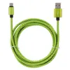 1M Alloy Nylon Braid Micro USB 3.0 Male Cable Data Sync Connector Braid Phone Cables Fast Charging Micro USB Android Type C