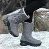 PINSEN зимние непромокаемые высококачественные плюшевые женские зимние ботинки до середины икры с нескользящей подошвой Botas Mujer Y200915 GAI GAI GAI