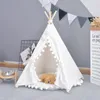 Cama criativa de cães de gato cama de tenda removível casa aconchegante para cachorros cães pequenos animais produtos caseiros suprimentos de estimação tendas dobráveis ​​y200330
