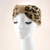 Новая мода леопардовый оголовье высокая эластичная лента для волос женщин центр узел головные уборы теплые аксессуары для волос тюрбана