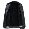Зимняя шерстяная подкладка кожаная куртка MENSOFT шерстяная подкладка деловая искусственная кожаная куртка мужчины 2 цвета J9516-48878-E 201120
