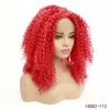 Pink Color Kinky Curly Synthetic Hair Lacefront Wig HD Transparent Lace Frontal Perruques De Cheveux Humains Wigs 193523355828555