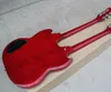 Factory Custom Wine Red Double Neck Electric Guitar met 612 Strings Guitarchrome Hardwarewhite Pickguardoffer Customized7858565