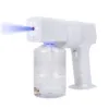 Draagbare oplaadbare 600 ml Nano Sanitizing Spuiten Gun Blue Light Desinfectant Verstuiver Nano Spray Machine Home Gebruik DHL gratis verzending