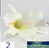 20pcs 7colors Yapay İpek Orkide Çiçek Başkanları Cattleya Diy Düğün Çiçek Vine Çelenk Saç Aksesuarı Bilek Korsaj Dekor