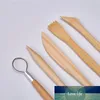 5Pcs 6 inch professional sculpture engraving tool clay ceramic wax molding wooden double sided clay tool toy clay carving