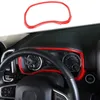 Garniture de couverture de cadre de Dashboard rouge pour Dodge Ram 1500 2018 2019 2020 Accessoires d'intérieur automatique