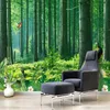 Anpassad 3d Bakgrund Klassisk Natur Scenery Forest Foto Väggmålningar Vardagsrum TV Sofa Självhäftande Vattentät 3 D Väggpapper