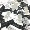 clothing size label for cloths Free shipping 500 pcs/roll black color Garment neck size labels clothing size tags