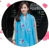 Embroidered flower silk scarf 180*90cm sunscreen shawl Silks Scarves cotton and linen Pashmina ethnic style multicolor 10pcs/lot