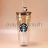 2021 Limited Edition Starbucks Mugs Large Capacity Glass Accompanying Cup with StrawSYQX