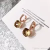 designer smycken kvinnor hoop örhängen färg sten mikro inlagd godis färg fyrkantig sten kristallörhängen diamantörhängen4260020