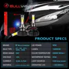 BullVision auto LED fari 2pcs Auto Light Lampadine H7 H4 H11 H8 H9 9005 9006 3 4 4300K ​​5000K 6000K 8000K Auto Running
