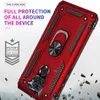 För iPhone 12 Pro 11 Pro Max Armour Stand Telefonhållare Väska för Samsung A71 S10Plus A21S Ring Case Back Cover med OPP Bag
