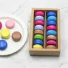 Kraft Card Paper Macaron Box Cake Boxes With Clear Window Chocolate Boxes Biscuit Muffin Box Bakeware Packaging Holiday Gift Box SEA KKC5140