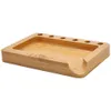 Wholesale Bamboo Rolling Trays Case With Cigarette Paper Cone Holder Bamboo Rolling Trays Tool Cigarette Machine Accessoires