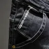 KSTUN Zerrissene Jeans Männer Dunkelblau Stretch Slim Fit Distressed Streetwear Denim Hosen Casual Retro Biker Jeans Mann Hosen Hiphop 201128