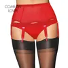 Comeonlover Lace Gothic Garter Panty Vintage sexy Frauen mit hoher Taille Jartiyer Lingerie Sheer Oberschenkel Strumpfstrumpfgürtel PI5182 201015