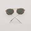 2024 Solglasögon runt raiebanity sol med designer för mens solglasögon kvinnor brinnande glasögon nyanser dubbel bro läder fodral tyg detaljhandlare 1v6a