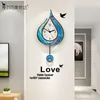 MEISD Design Moderne Horloges Murales Creative Quartz Silencieux Montre Pendule Sticker Mural Décor À La Maison Salon Horloge Livraison Gratuite LJ201204