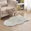 Washable Faux Sheepskin Rug Carpet shaggy floor sofa Cushions Kitchen Mat fur sheep area sheepskin rug Home Decor D20 220301