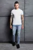 Hirigin Skinny Jeans Men 2018 Ripped Striped Slim Pencil Denim Patns Mens Jeans Homme Fashion Streatwear Plus Size Punk 5 Style G0104