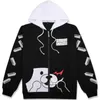 Anime Danganronpa Monokuma Cosplay Kostüm Unisex Hoodie Kazak Kapüşonlu Siyah Beyaz Ayı Uzun Kollu Günlük Rahat Ceket Ceket 201017