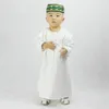 Muslim Boys Abaya Kids Kaftan Islamic Clothing for Boys Arabic Jubba Thobe 1-3 Years Old Toddler Saudi Arabia Embroidery Robes295C