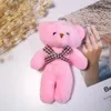 50pcs 미니 플러시 결합 된 곰 완구 펜던트 PP 코튼 소프트 박제 곰 장난감 인형 휴일 선물 12cm