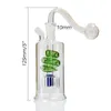 Draagbare Glaswerk Waterpijp Roken Kleurrijke Mini Glasbrander Bubbler Fles met 10mm Olie Kommen Percolater Bubbler Water Pijpen Tabak Kom Accessoires