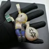 5 färger stor storlek högkvalitativ mässing CZ Stone Cartoon Men Money Bag Pendant Hip Hop Halsbandsmycken Blingbling Iced Out CN044 26548613