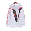 Brand Tide Limited Bleeding Letter Large v Hooded Loose Hip Hop Street Couple Sweater Men's and Women's Et