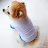 Sublimation Blanks Dog Clothes White Blank Puppy Shirts Solid Color Small Dogs T Shirt Cotton Dog Outwear Pet Supplies 2 Colors YG987