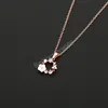 Shiny Crystal Butterfly Pendant Geometric Shell Necklace Woman's Fashion Clavicle Chain Luxury Korean Jewelry Neck Chain