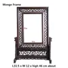 Traditionele Chinese stijl wenge hout frame foto fotolijst antieke gesneden schilderijen frame home decoratieve spiegelstand ornamenten