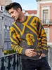 KUEGOU automne hiver hommes pull marque chaud tricoté mode tricots Streetwear loisirs chandails haut grande taille LZ-1754 201022