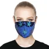 Modieus stofdicht zonbestendig en UV-proof wasbaar gezichtsmasker Unisex mode glanzende strass decoratie elastische sequin masker kka1381