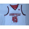 Cucito personalizzato Donovan Mitchell n. 45 maglie da basket da uomo, in jersey bianco ricamato, da donna, per giovani, XS-6XL NCAA