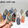 Bubble Cap Heady Glass Carb Caps Accessoires pour fumer pour bord biseauté Quartz Banger Nail Bongs Dab Rigs Tuyaux d'eau