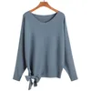 GIGOGOU surdimensionné Vol V Numbophone Pull Batwing Batwing Sleeve Sweaters élégant Automne Hiver Pulls Top Jersey Mujer 201130