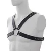 Rock Punk Goth PU Leather Body Harness Belt Fashion Metal Rivets O Ring Chest Shoulder Belts Men Body Bondage Straps Belts X2202161394613