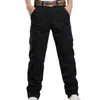 Spodnie Cargo Mężczyźni Casual Baggy Multi Kieszenie Spodnie Pantalon Homme Mężczyzna Streetwear Combat Wojskowy Tactical Bawełniane Spodnie Ubrania H1223