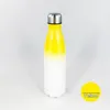 DIY Sublimation 17oz Cola-Flasche mit Farbverlauf 500 ml Edelstahl Cola-förmige Wasserflaschen Doppelwandige Isolierflasche9798767